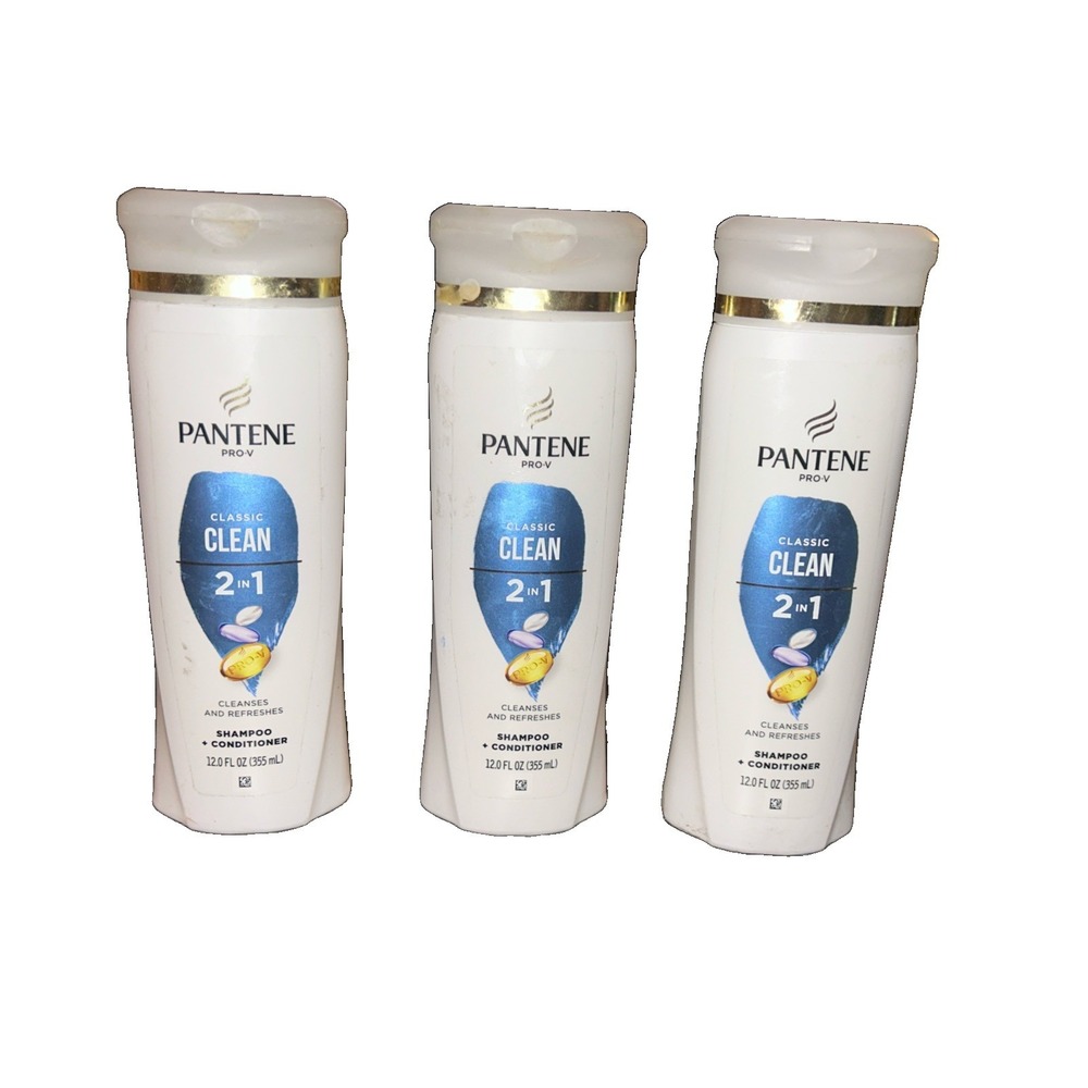 Pantene Pro-V Classic Clean 2-in-1 Shampoo Conditioner 12 fl oz 3 Pack New